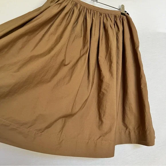 United Colors Of Benetton 100% Cotton Brown Full Skirt - Picture 4 of 9